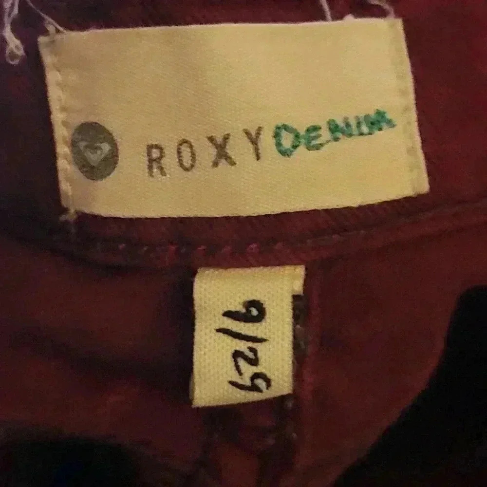 Red Roxy Denim Jeans - Picture 8 of 9